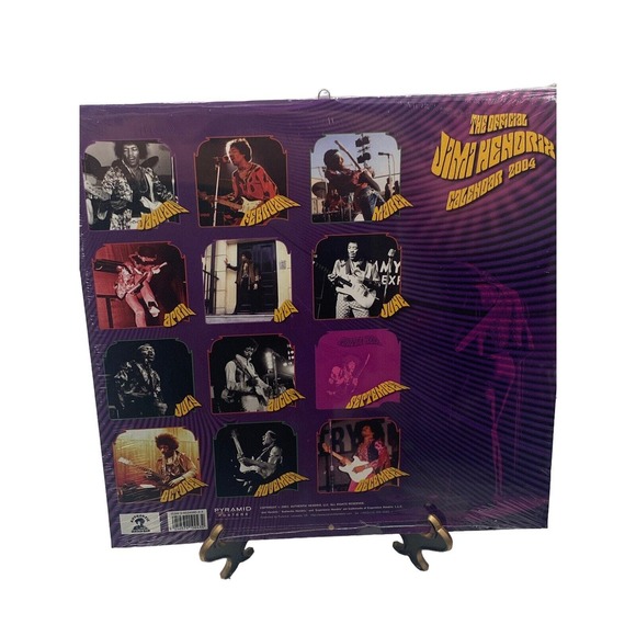 Official Jimi Hendrix Wall Calendar 2004 New Sealed Collectors Item Memorabilia - Picture 2 of 12